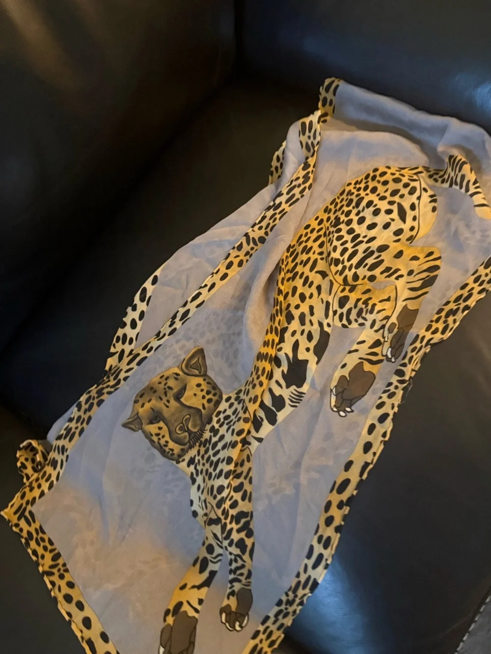 Ciao Bella Boutique tiger silk shawl NEW